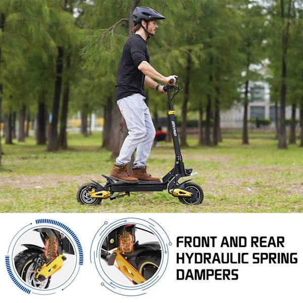 El-scooter med dobbelt motor til voksne iENYRID ES1, 48V 20,8Ah, 10"