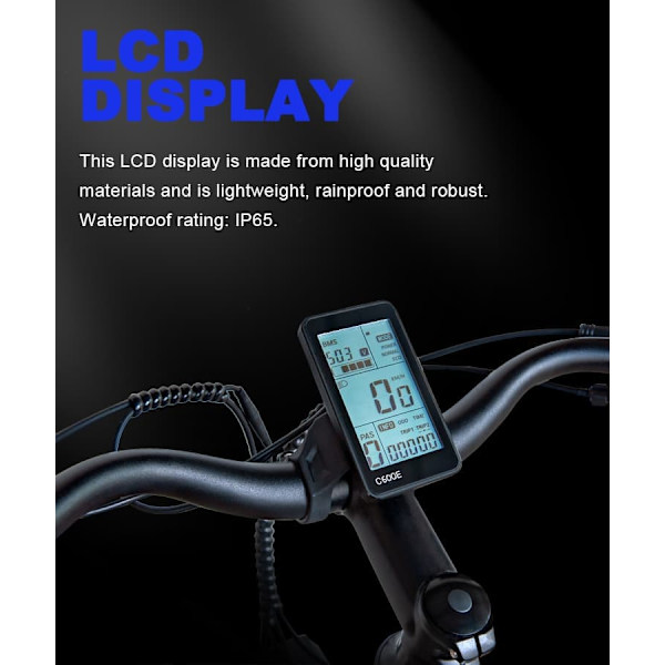 Elcykel med servostyring HedaTX TX520, midterdrev 250W, 48V 13Ah batteri, 27,5", til bycykling