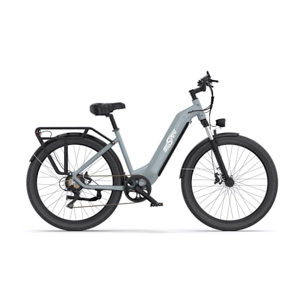 Elcykel för stad OneSport OT05, 27,5", 36V 250W motor, supportapp Grå