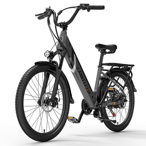 Sähköinen kaupunkipyörä LANKELEISI ES500PRO, 500 W moottori 48 V 14,5 Ah akku 24 tuuman renkaat huippunopeus 32 km/h