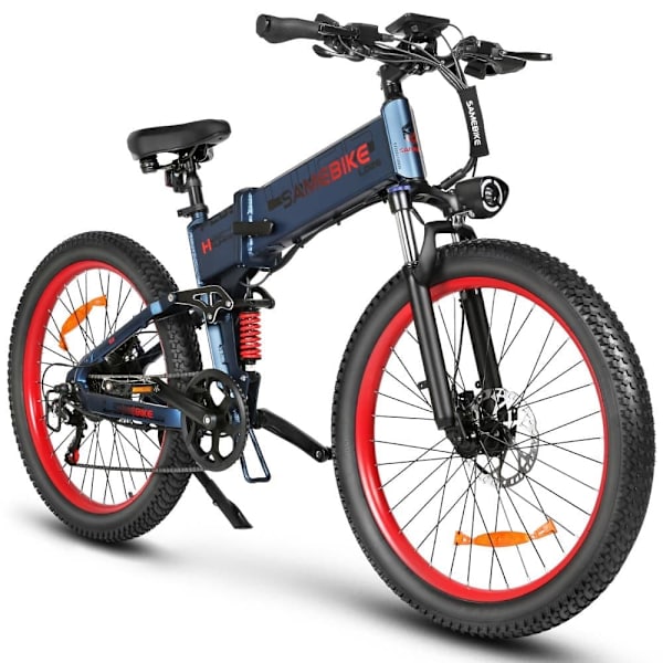 Hopfällbar elcykel SAMEBIKE LO26-Plus, 1000W motor, 48V 15Ah batteri
