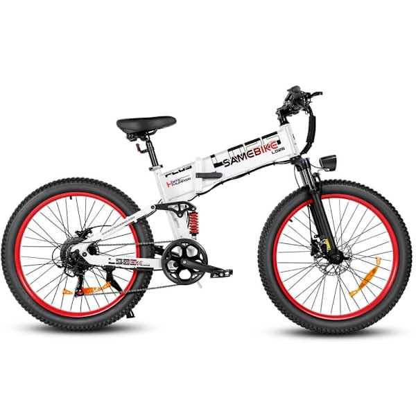 Hopfällbar elcykel SAMEBIKE LO26-Plus, 1000W motor, 48V 15Ah batteri