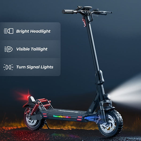 iSinwheel GT1 Taittuva Sähköpotkulauta - 10" - 800W 48V 10Ah - Sovellusohjaus
