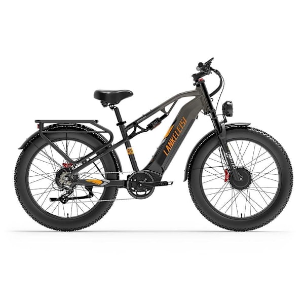 Sähkömaastopyörä LANKELEISI MG800Max, 2000 W kaksoismoottori, 26 tuuman paksut renkaat, 20 Ah akku