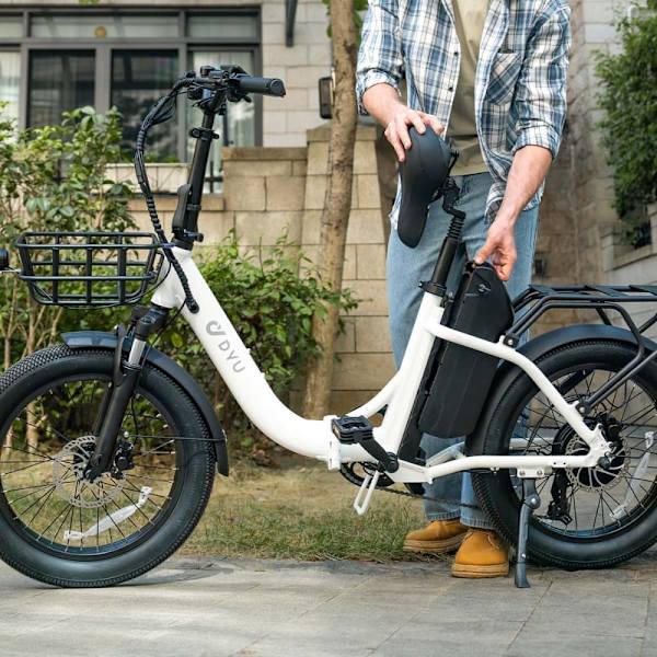 Elcykel DYU C9, cyklebar, 48V 250W motor, 15,6Ah batteri