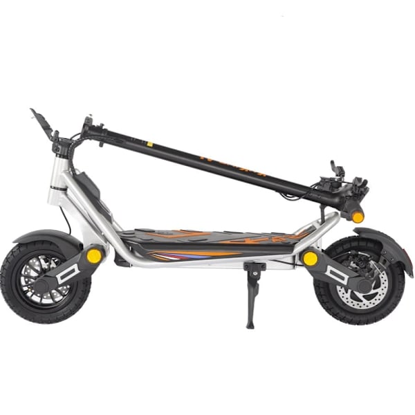Elscooter KuKirin A1, Motor 48V 800W, 13Ah Batteri, Räckvidd 45 km, Silver
