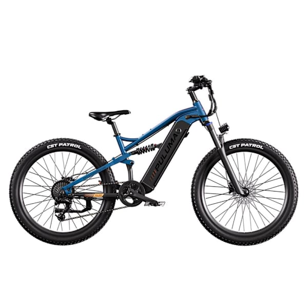 Offroad elcykel PULUMA PH001, blød bagende, 500W motor, 48V 20Ah batteri, 27,5", blå