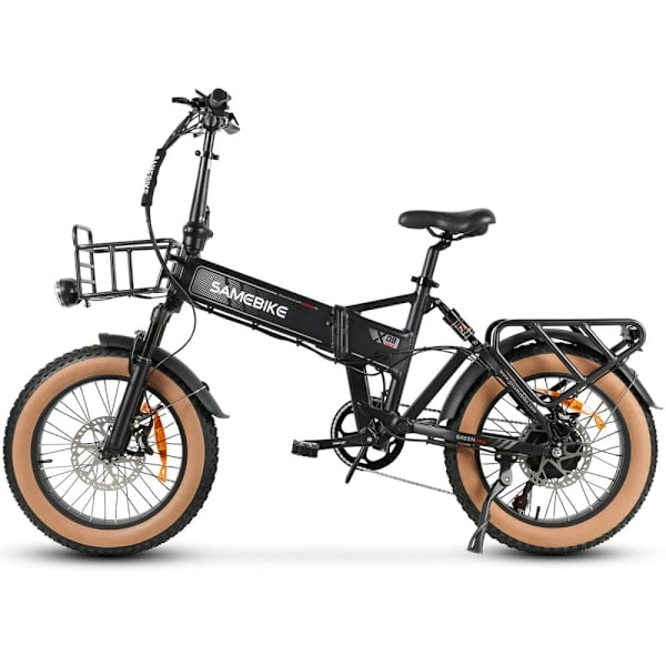Sähkömaastopyörä SAMEBIKE XWLX09-II, moottori 1000 W, akku 48 V 15 Ah, kokoontaitettava