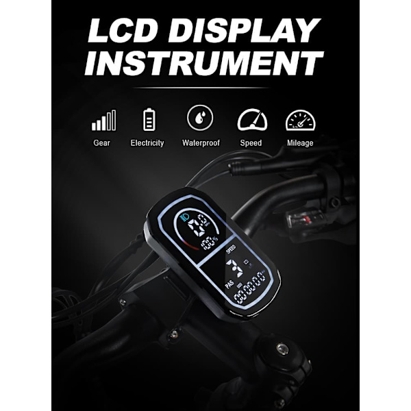 El-bycykel Hedatx TXC10, motor 48V 250W, 19,2Ah batteri, 9 gear