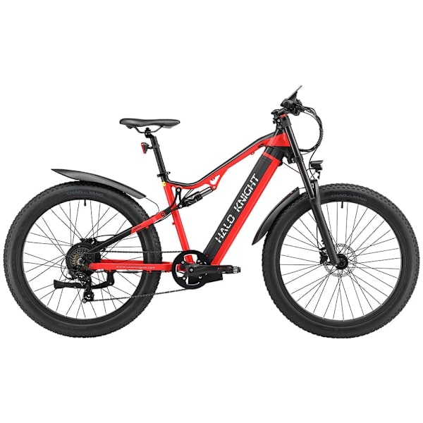 Sähköpyörä HALO KNIGHT H03, 48V 1000W 19.2Ah, 27.5", punainen