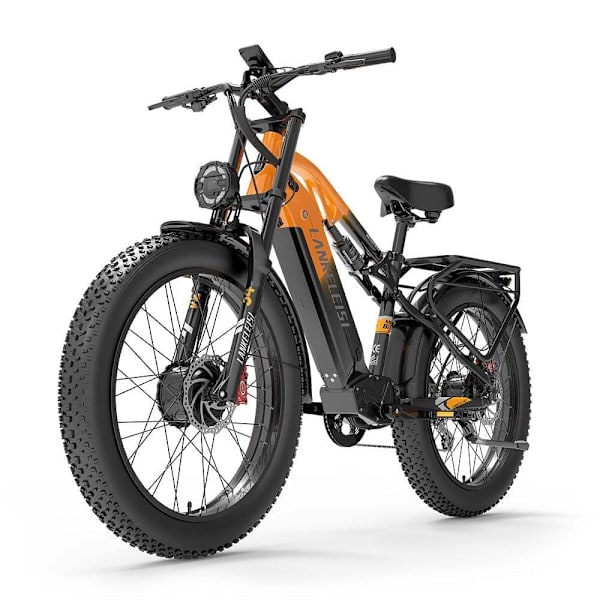 Sähkömaastopyörä LANKELEISI MG800Max, 2000 W kaksoismoottori, 26 tuuman paksut renkaat, 20 Ah akku