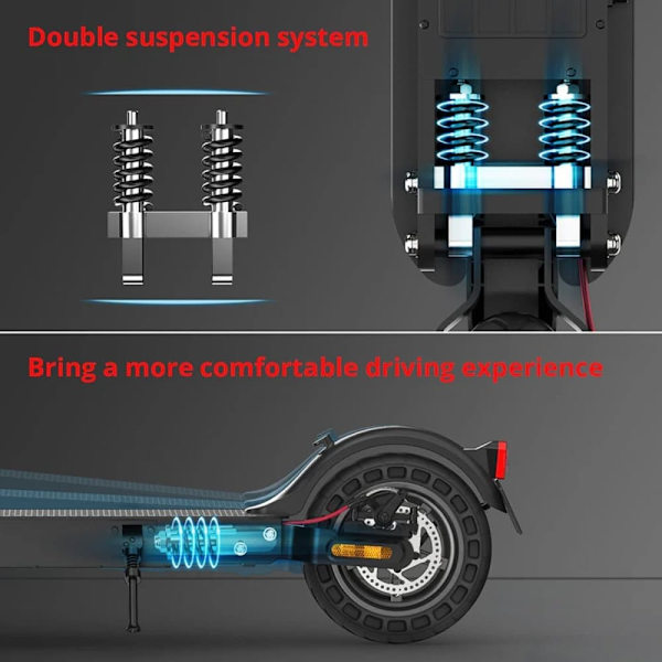 Sähköpotkulauta iSinwheel E9T Max - 10" - 500W 36V 10Ah - Sovellusohjaus