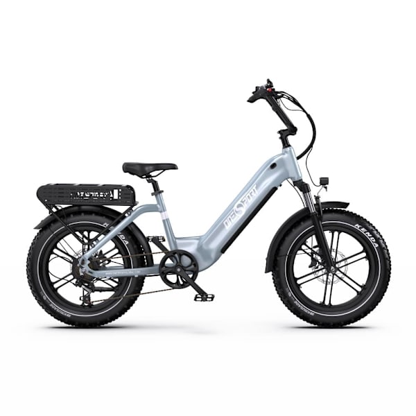Onesport OT08 paksurenkainen sähköpyörä, moottori 48V 500W, Shimano 7 vaihdetta, tuki sovellukselle Harmaa