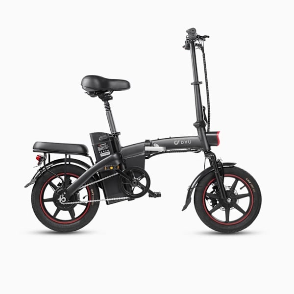Elektrisk bycykel DYU A5 - 14'' - Motor 48V 350W - Sammenklappelig Sort