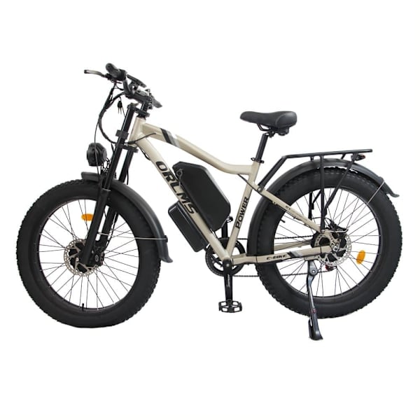 Elmountainbike Orlms MX500, 2*1000W motor, 52V 25Ah batteri, 26", helfjädring