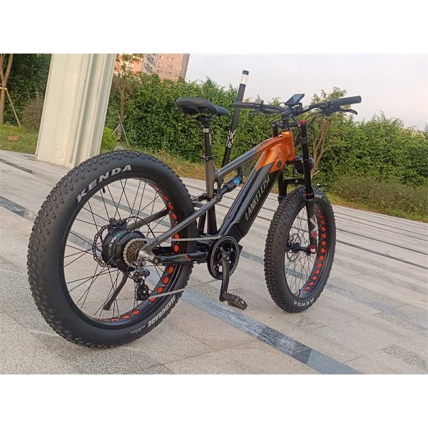 El-mountainbike LANKELEISI RV800 Plus, Bafang-motor 750W, 48V 20Ah Samsung-batteri