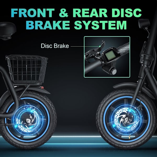 El-scooter med sæde BOGIST M5 Elite, 14" dæk, motor 48V 500W