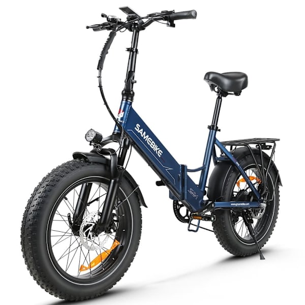 Taittuva sähköpyörä SAMEBIKE LOTDM200-II, moottori 750W 48V, älykäs NFC