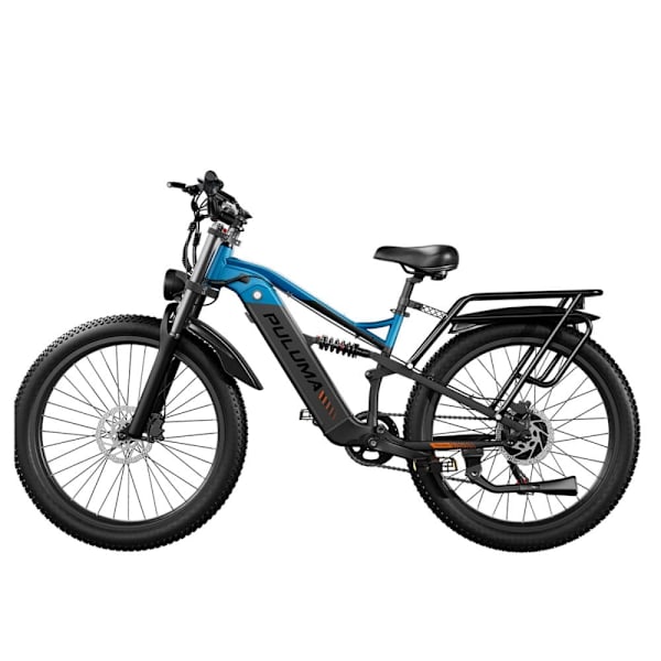 Elcykel PULUMA PE86, 500W motor, momentsensor, 48V 20Ah batteri, svart och blå