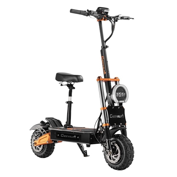 El-scooter CHEEVALRY S11, Off-Road, 6000W, Dobbeltmotor, 60V 38AH, Sort