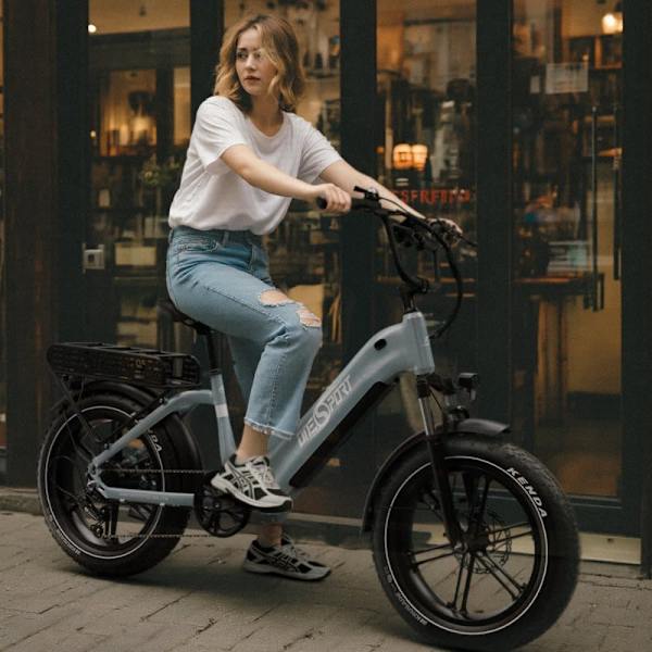 Onesport OT08 Fat Tire Elcykel, Motor 48V 500W, Shimano 7 Gear, Understøtter APP