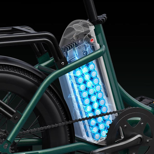Elcykel DYU C9, cyklebar, 48V 250W motor, 15,6Ah batteri