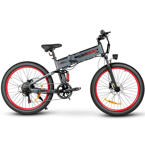 Hopfällbar elcykel SAMEBIKE LO26-Plus, 1000W motor, 48V 15Ah batteri
