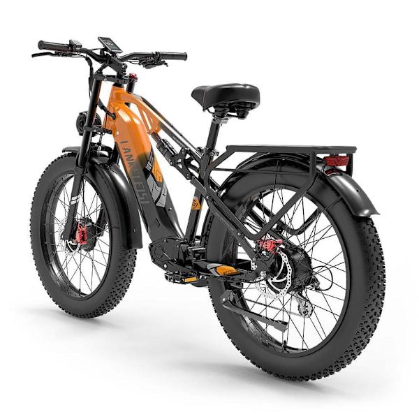 Sähkömaastopyörä LANKELEISI MG800Max, 2000 W kaksoismoottori, 26 tuuman paksut renkaat, 20 Ah akku