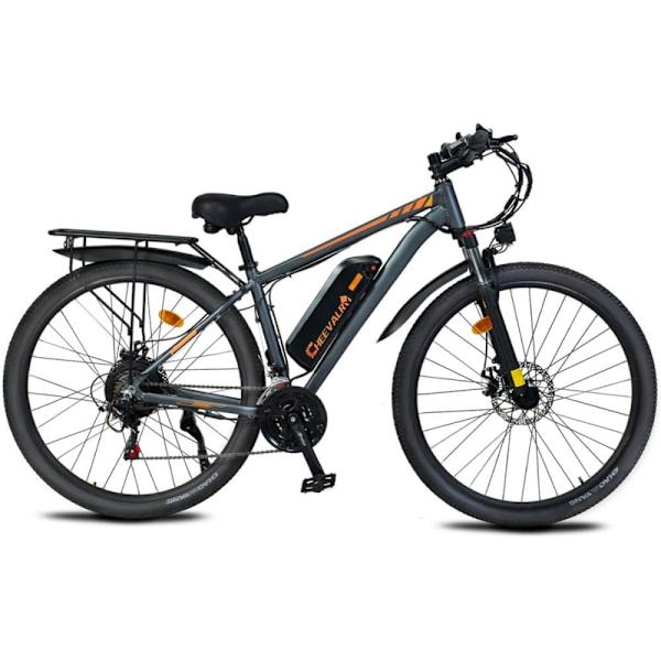 Trekking Elcykel CHEEVALRY C29, 48V 750W Motor, 21-Speed, Grå