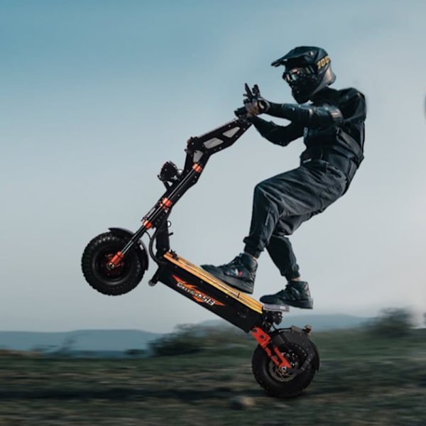 Offroad El-Scooter CHEEVALRY S13, Dobbelt Motor 2*4000W, 60V 40AH, Sort
