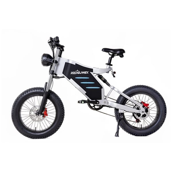 Elcykel RZOGUWEX X5 - 1000W 48V 25AH - 200KG Maks. Belastning - Hvid