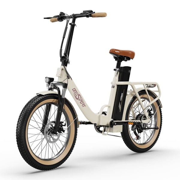 Sammenklappelig byelcykel OneSport OT16, 20", 48V 250W motor Beige