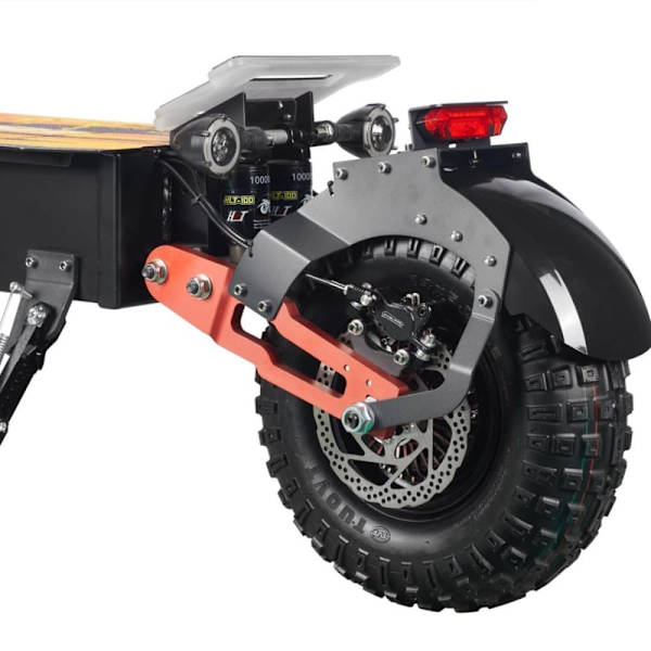 Offroad El-Scooter CHEEVALRY S13, Dobbelt Motor 2*4000W, 60V 40AH, Sort