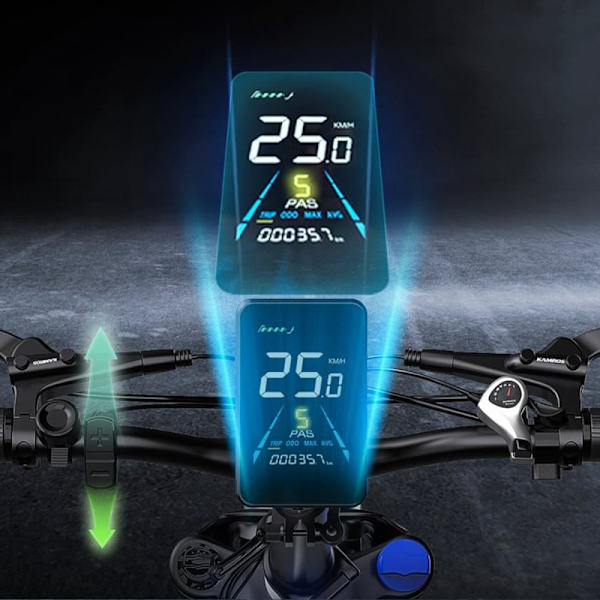 Taittuva sähköpyörä TTGO F6, 250 W, vääntömomentti 45 Nm, 25 Ah, vihreä