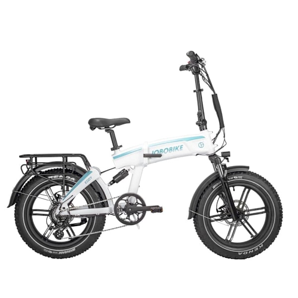 Hopfällbar elektrisk fatbike JOBOBIKE Eddy X, 250W 48V 14Ah, 25km/h Vit