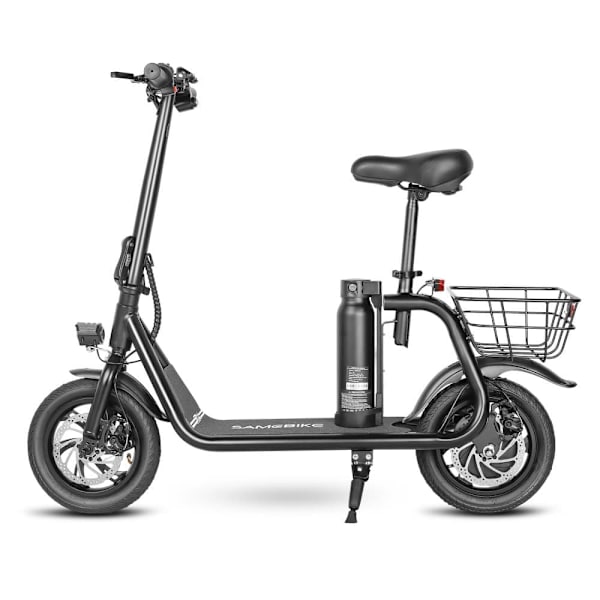 Taittuva sähköpotkulauta istuimella SAMEBIKE SM-C01, 350W 10.4Ah, 12 tuumaa