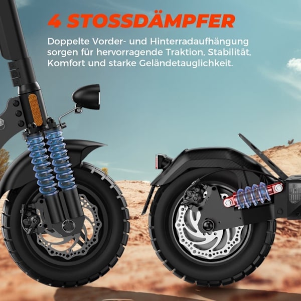 Sähköpotkulauta iSinwheel T4 - 10" - 500W 48V 12.5Ah - Sovellusohjaus