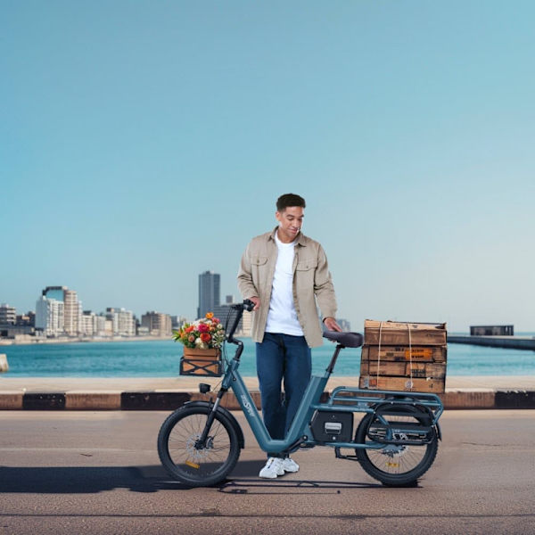 Ladcykel OneSport OT01, 20", Longtail, 650W motor 48V 27Ah batteri 25 km/t