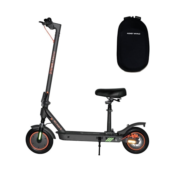 Taittuva sähköpotkulauta satulassa HONEY WHALE M2 MAX-B, moottori 36V 350W, 10” ilmarenkaat
