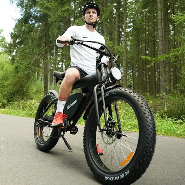 Retro elcykel Hidoes B3, 1200W 48V 18,2Ah batteri, 26" fatbike