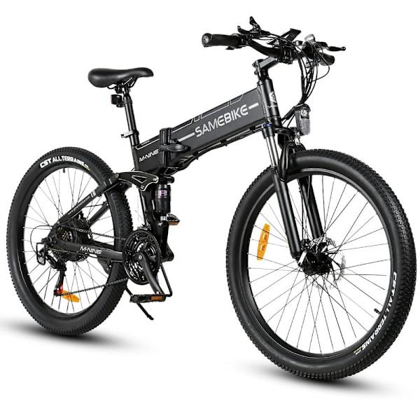 Taittuva sähkömaastopyörä SAMEBIKE LO26-II-FT, 900W 48V 14Ah, hydraulinen jarru