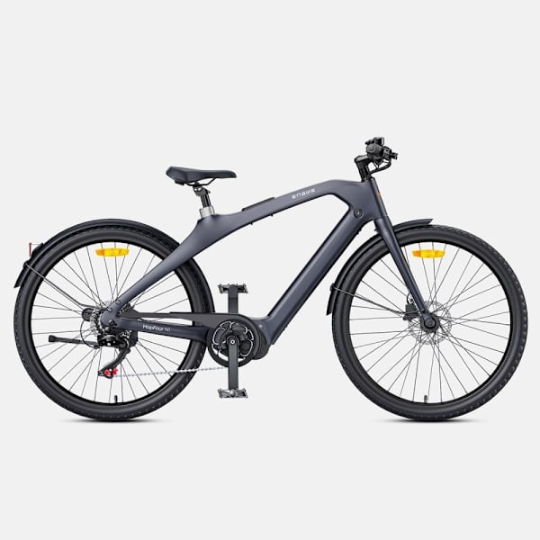 Hiilikuituinen kaupunkisähköpyörä ENGWE MAPFOUR N1 PRO, 250 W:n keskimoottori, 80 Nm:n vääntömomentti Harmaa
