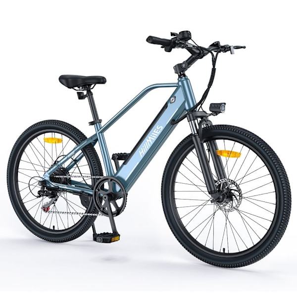 Elcykel för mountainbikes för herrar, HillMiles MileTrail 1, motor 36V 250W, med toque, blå