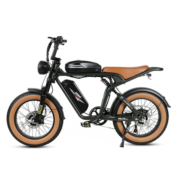 Elcykel SAMEBIKE M20-III, Motor 2000W, 48V 36Ah Dobbeltbatteri