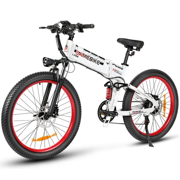 Hopfällbar elcykel SAMEBIKE LO26-Plus, 1000W motor, 48V 15Ah batteri