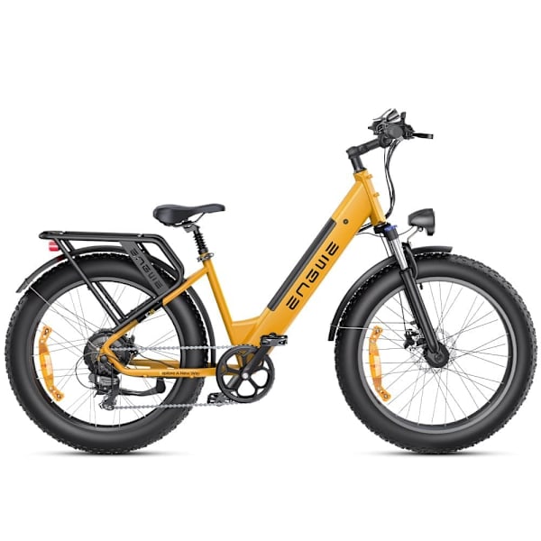 Sähköpyörä ENGWE E26, moottori 48V 250W, 16AH akku, Shimano 7-vaihteinen Keltainen Step-Thru