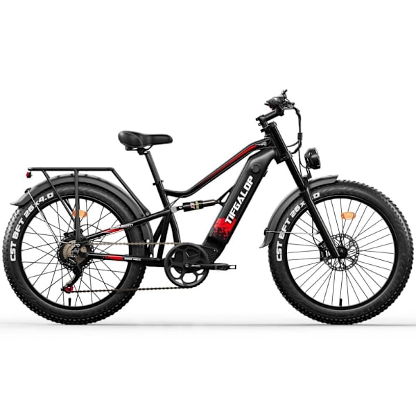 Tifgalop ES7 26" Elcykel med store dæk 750W 52V 19Ah Rækkevidde 40-90 km