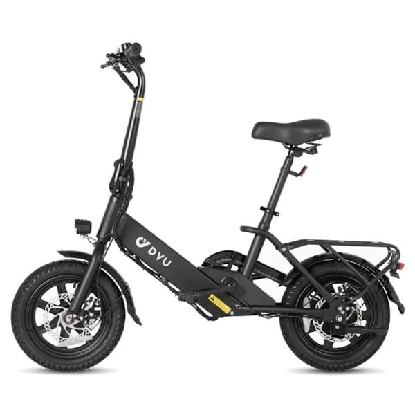 Mini Foldbar E-cykel DYU C3, 14" , Motor 36V 250W, Sort