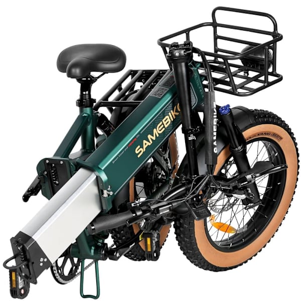 Sähkömaastopyörä SAMEBIKE XWLX09-II, moottori 1000 W, akku 48 V 15 Ah, kokoontaitettava