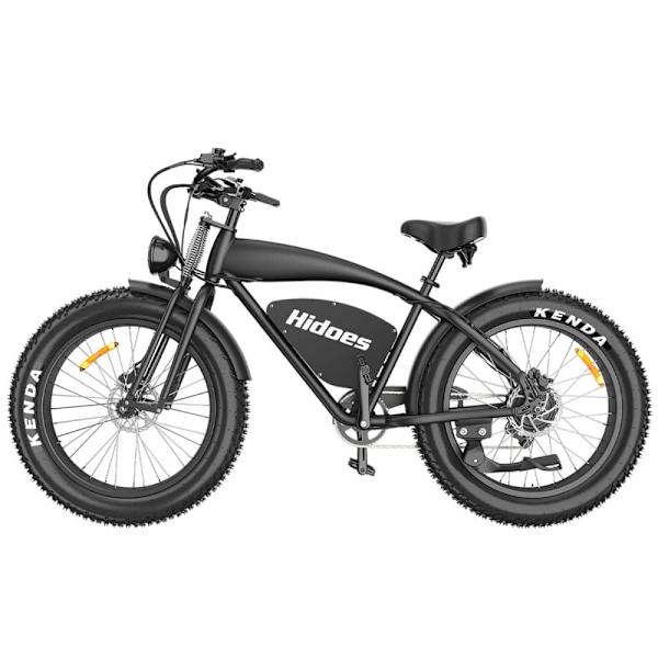 Retro sähköpyörä Hidōes B3, 1200 W 48 V 18,2 Ah akku, 26" fatbike